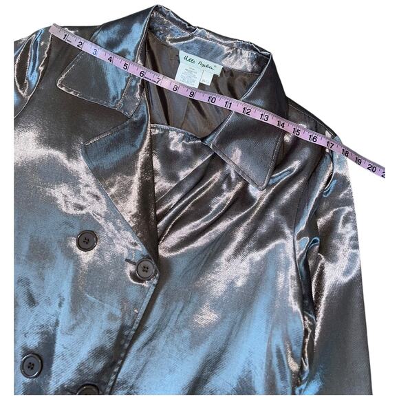 NWOT Metallic Belted Trench Coat Fully Lined Ulla Popken Size 12 - 14 LARGE - Picture 11 of 14